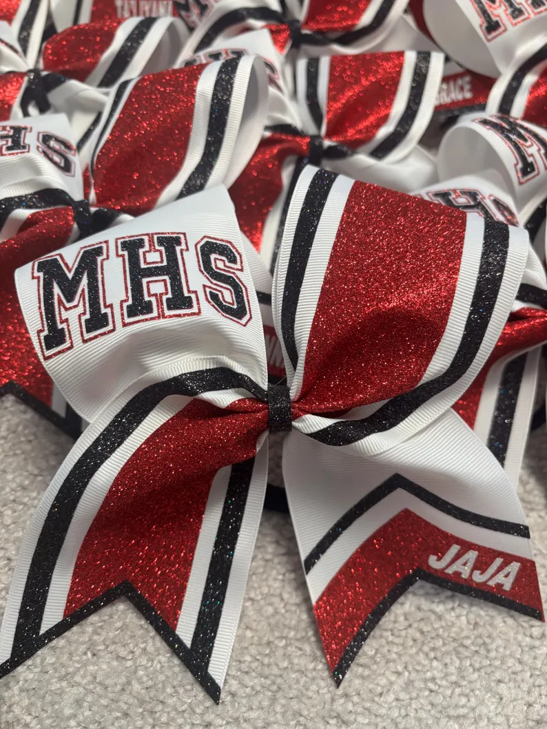 LilyLocks custom cheer bow 4